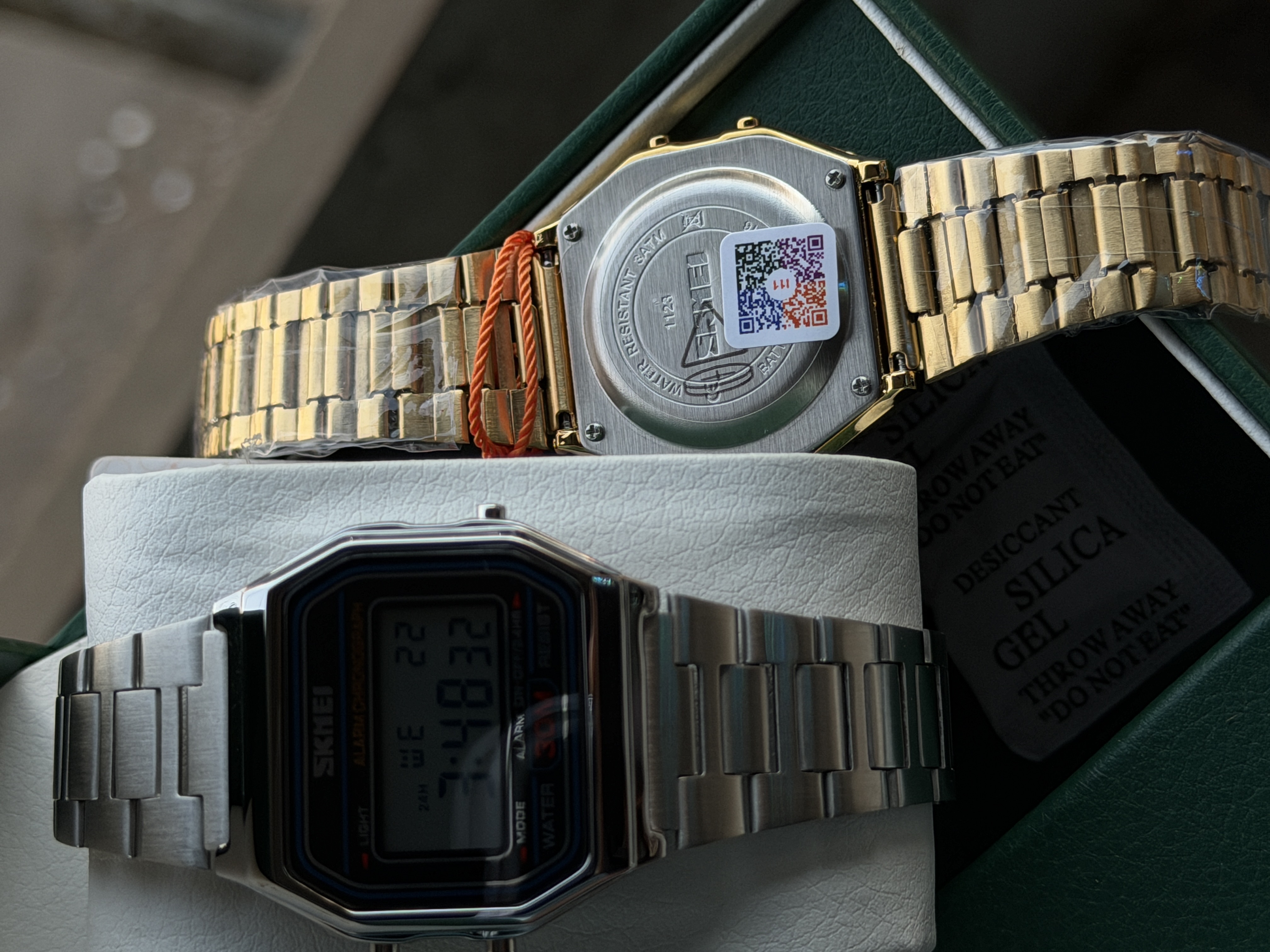 SKMEl 1123 Unisex  Vintage SeriesDigital Stainless Steel Watch_img_9