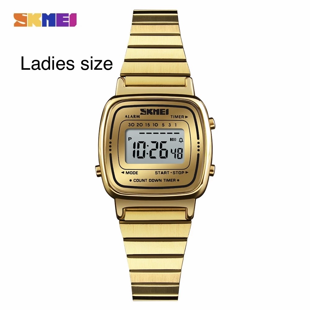 SKMEl 1123 Unisex  Vintage SeriesDigital Stainless Steel Watch_img_11