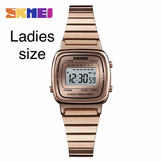 SKMEl 1123 Unisex  Vintage SeriesDigital Stainless Steel Watch_img_13