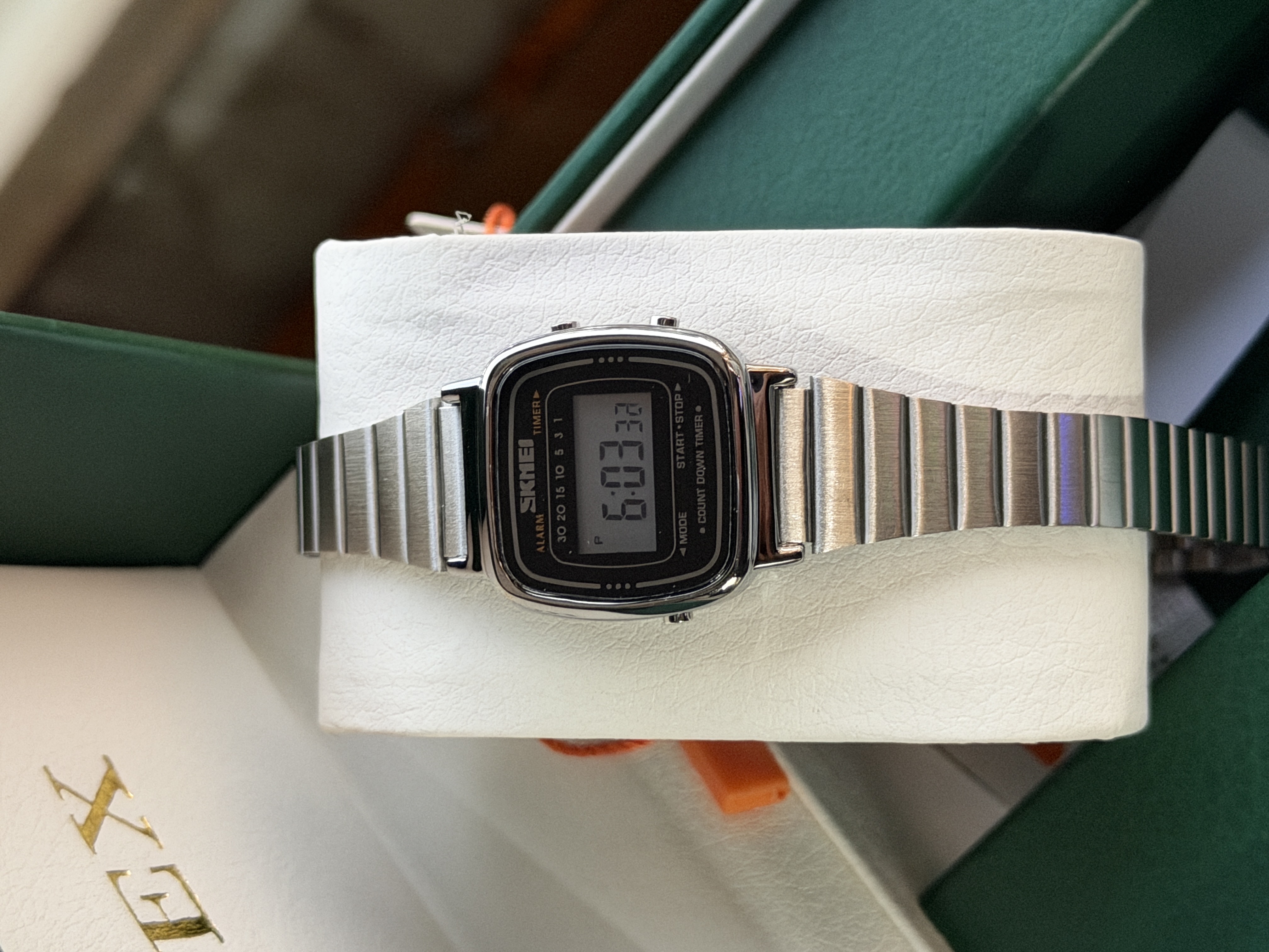 SKMEl 1123 Unisex  Vintage SeriesDigital Stainless Steel Watch_img_15