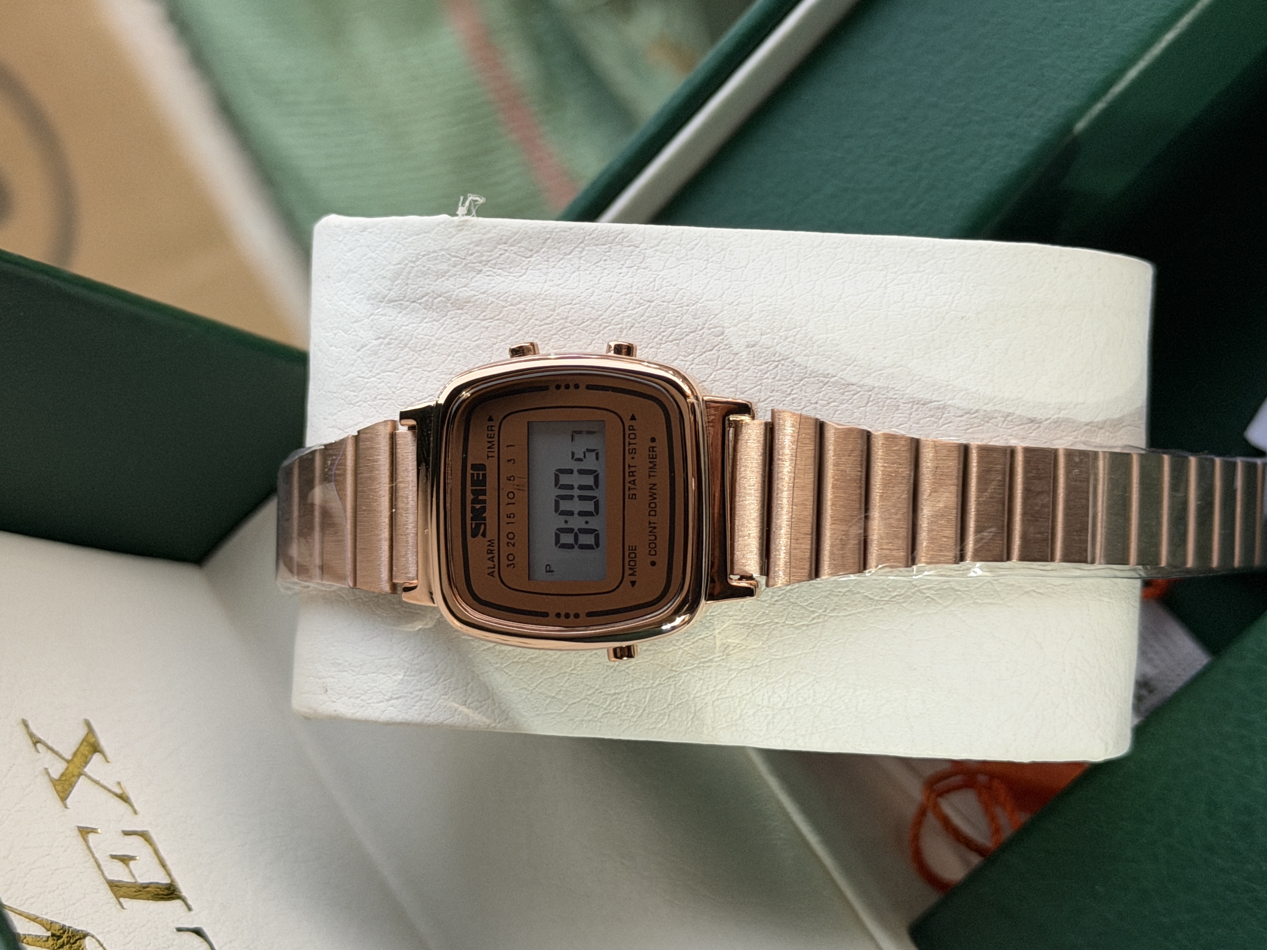 SKMEl 1123 Unisex  Vintage SeriesDigital Stainless Steel Watch_img_16