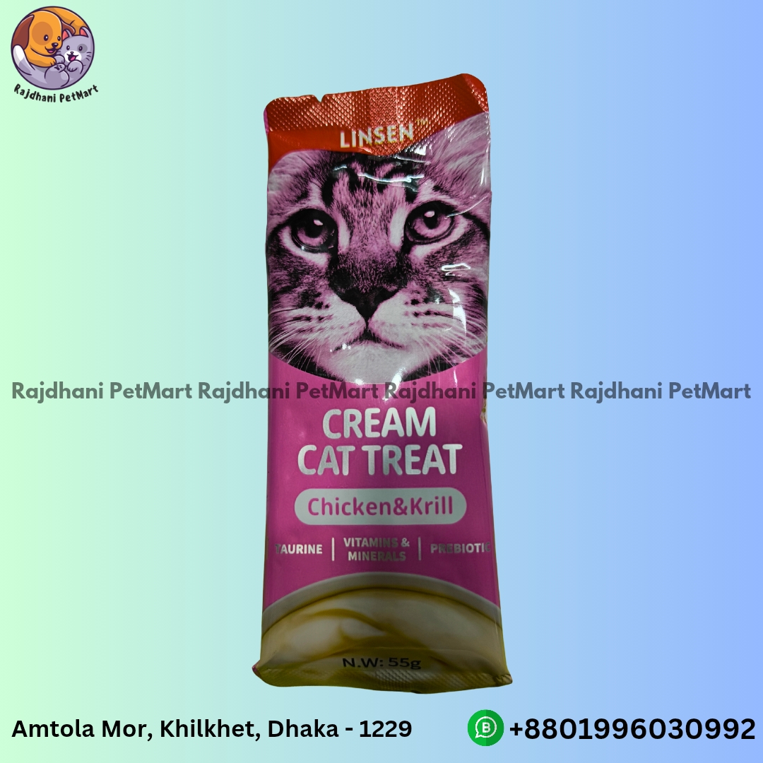 Linsen Cream Cat Treat Chicken & Krill 55gm