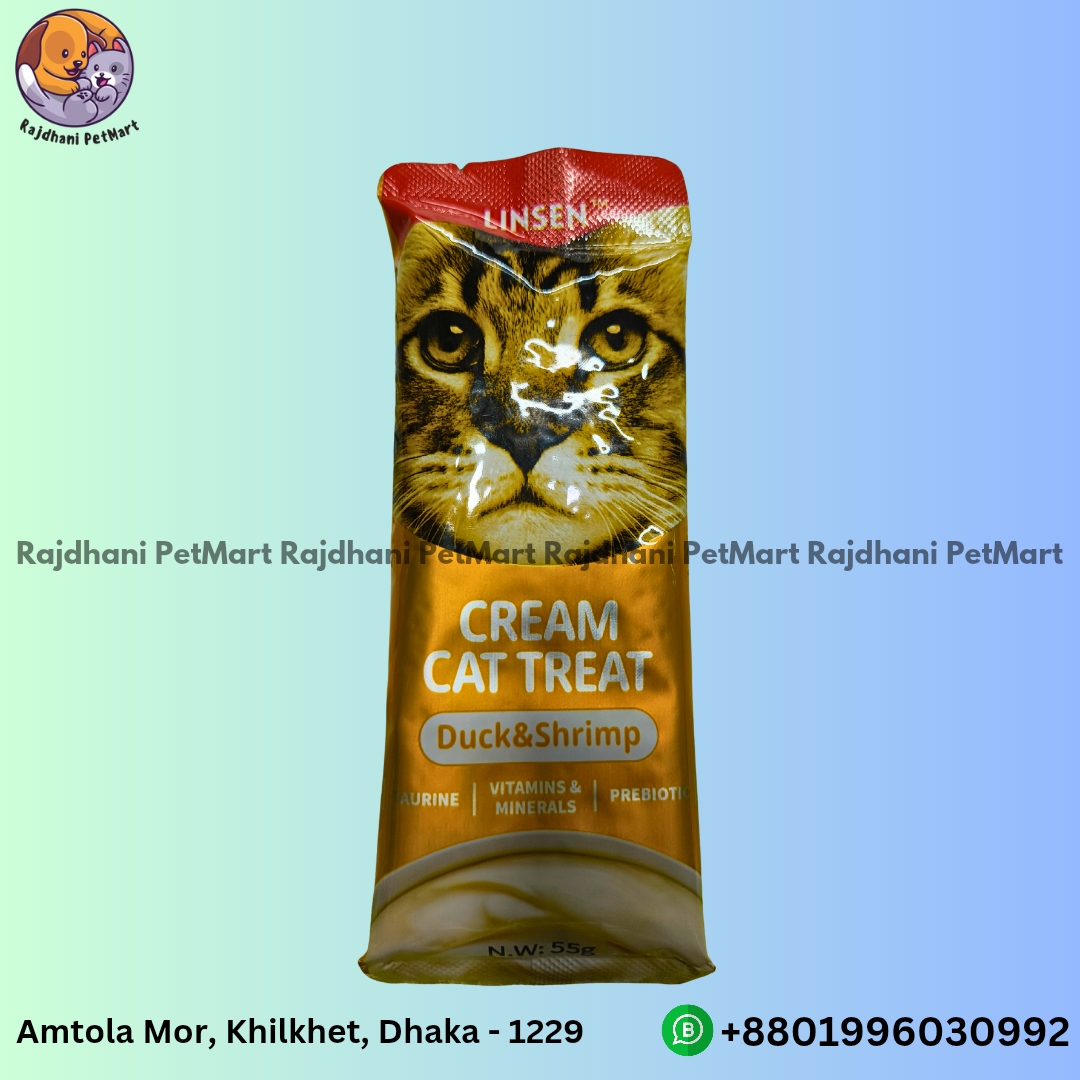 Linsen Cream Cat Treat Duck & Shrimp 55gm