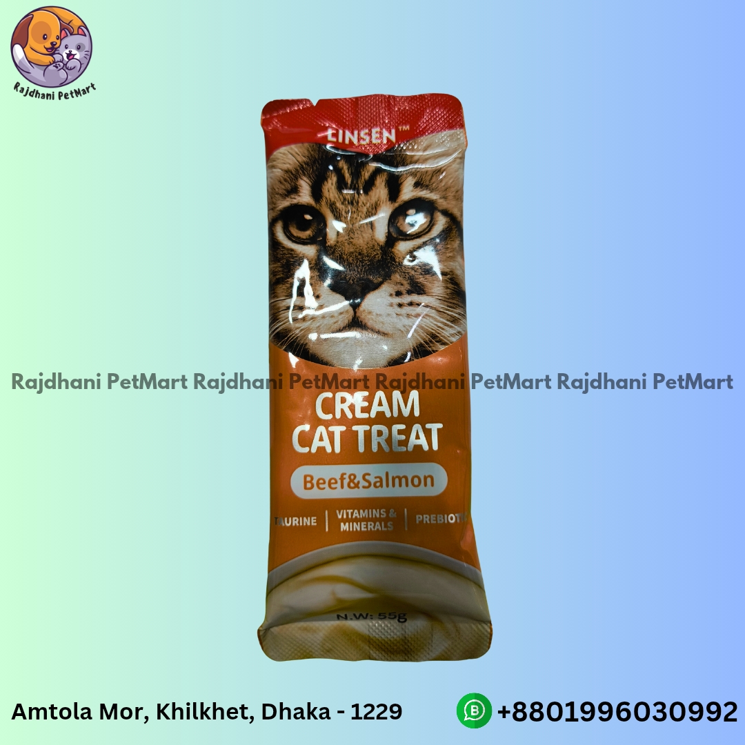 Linsen Cream Cat Treat Beef & Salmon 55gm
