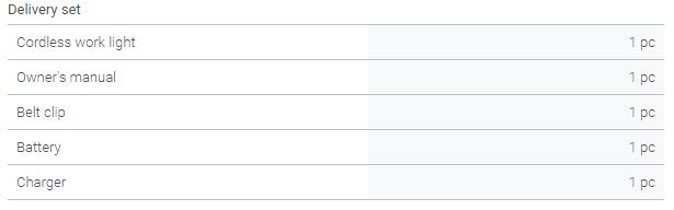 Crown Cordless Work Light, 20V, 2Ah, LED power: 3w, With Battery And Charger; Model : CT26008_img_4