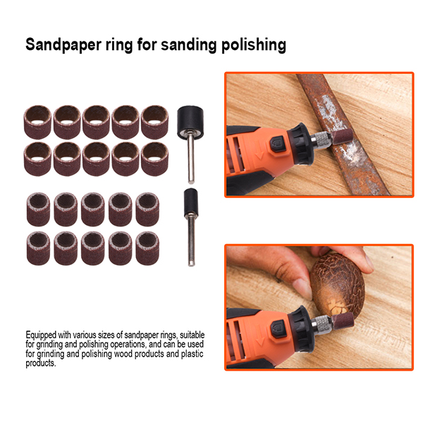 Harden 130W 211Pcs Rotary Grinder Set, Hand Power Small Mini Grinder Kit Portable Hobby Rotary Electric Grinder Tool Set 752912_img_7