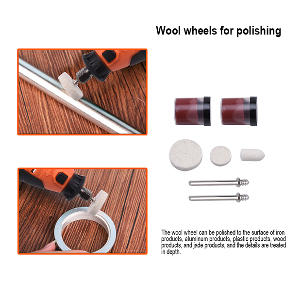 Harden 130W 211Pcs Rotary Grinder Set, Hand Power Small Mini Grinder Kit Portable Hobby Rotary Electric Grinder Tool Set 752912_img_8