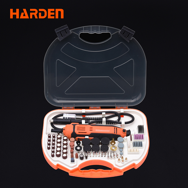 Harden 130W 211Pcs Rotary Grinder Set, Hand Power Small Mini Grinder Kit Portable Hobby Rotary Electric Grinder Tool Set 752912_img_10