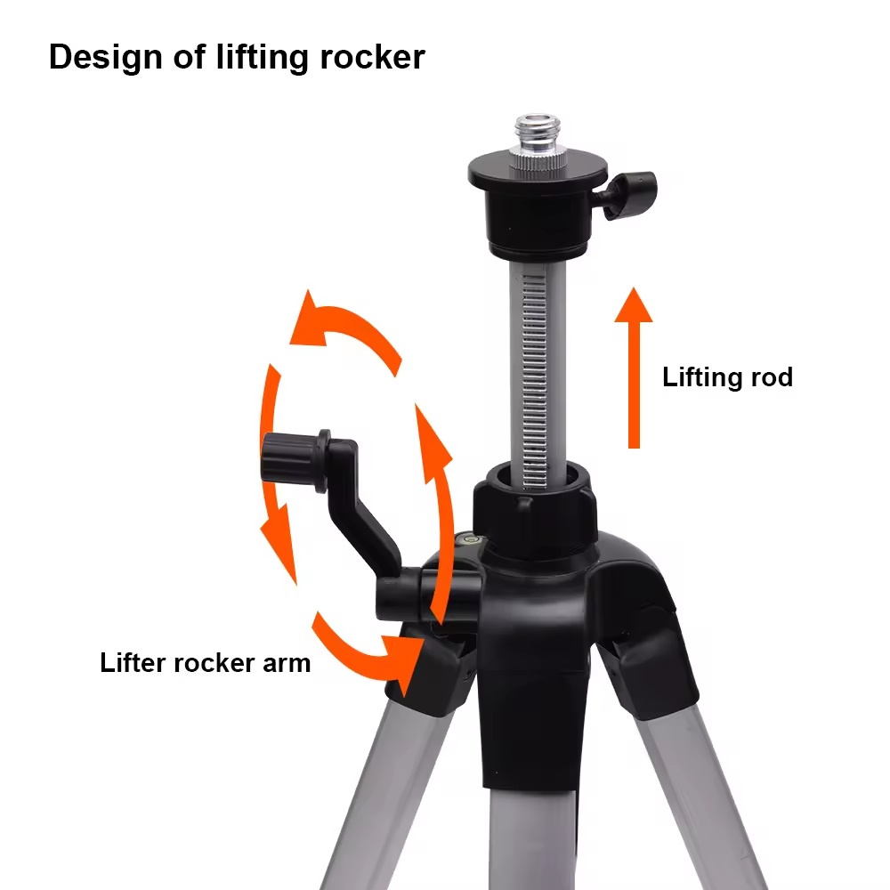 HARDEN 570mm-1450mm aluminum elevator tripod optical instruments tripod laser level tripod 581014_img_2