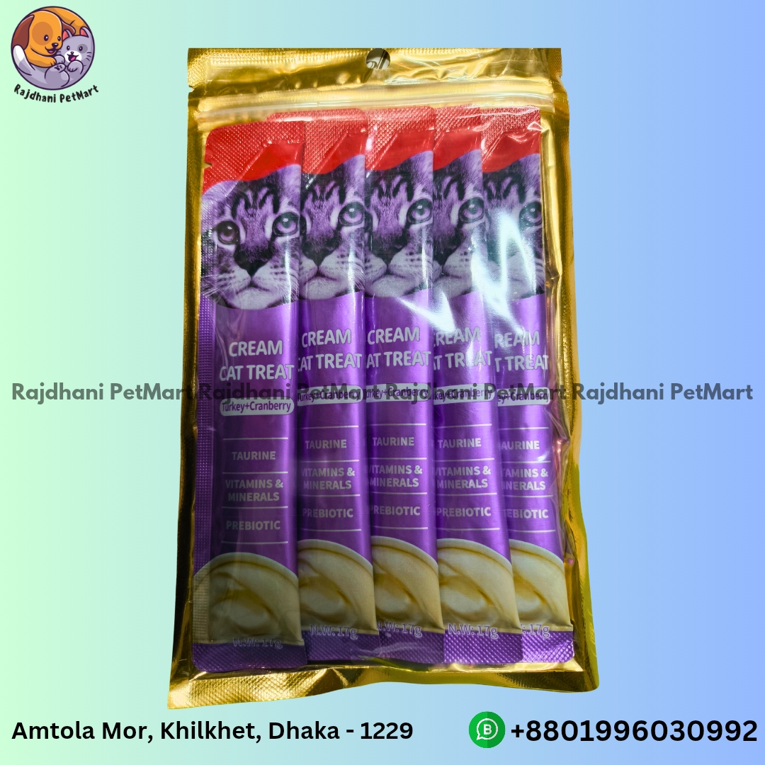 Linsen Cream Cat Treat Turkey + Cranberry 17g×5