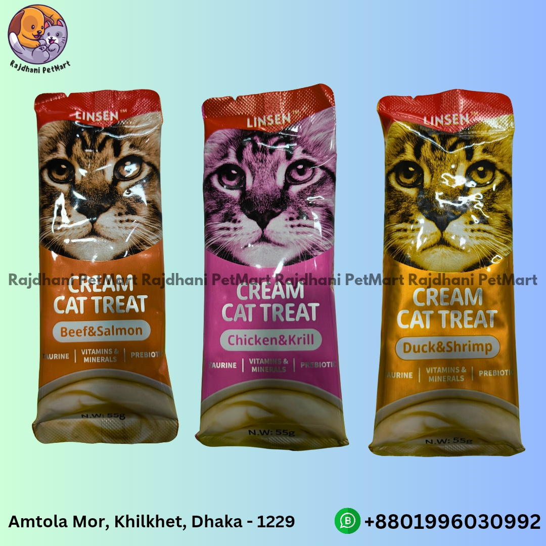 Linsen Cream Cat Treat Beef & Salmon 55gm_img_1