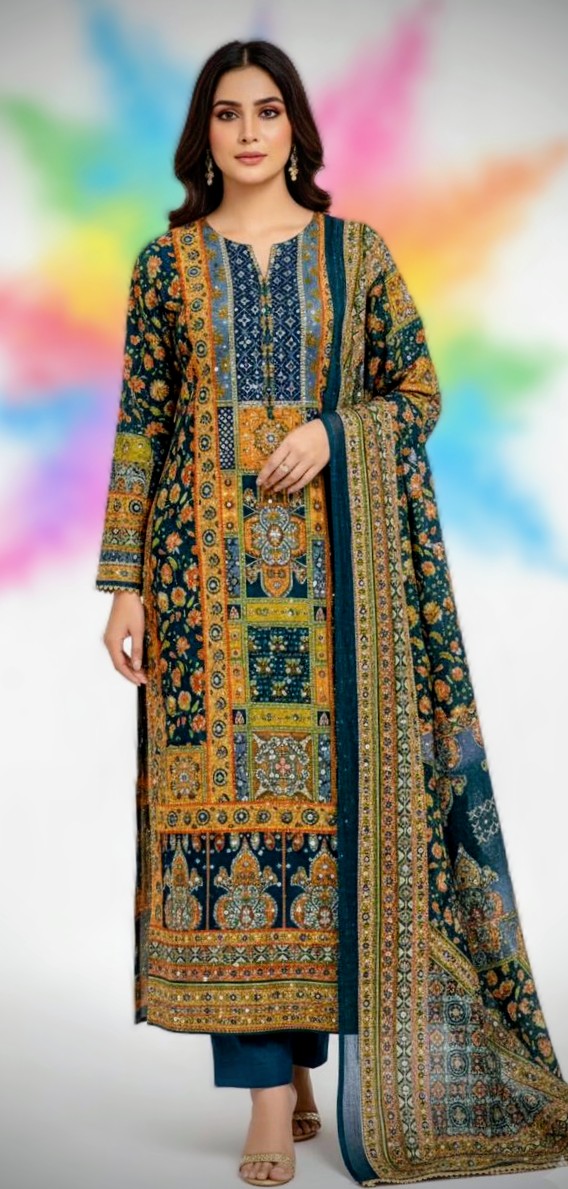 গর্জিয়াস লাহোরি থ্রি পিস (সেলাই বিহীন)_img_2