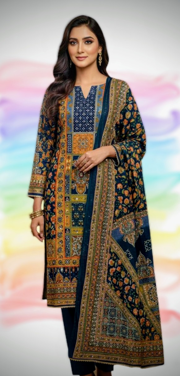 গর্জিয়াস লাহোরি থ্রি পিস (সেলাই বিহীন)_img_1