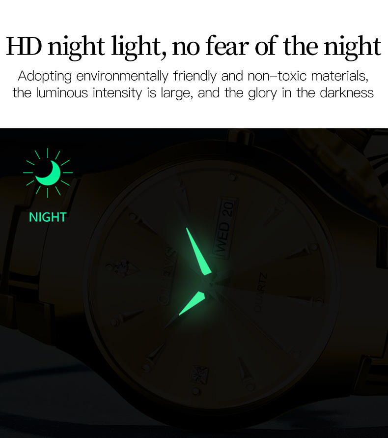 OLEVS 8697 Ladies Chain Watch- Golden Dial- Golden Bezel- Golden Chain- TF Code OL973CF_img_5