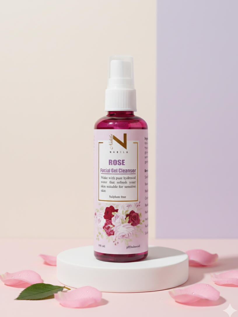 Rose Facial Gel Cleanser-Pure Rose Extract & Hydrosol🌹