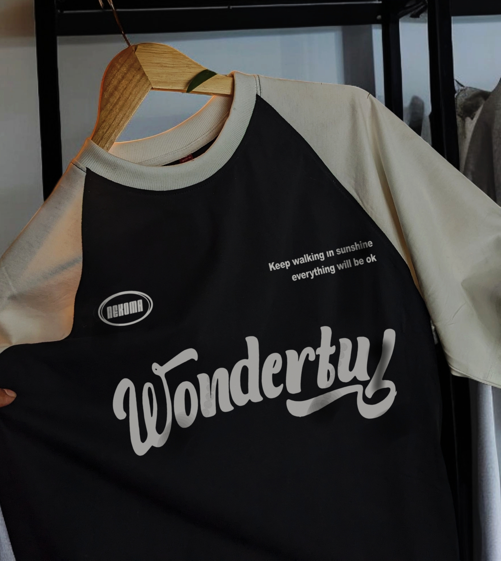 Raglan Pwon oversized T-shirt 200 GSM_img_1