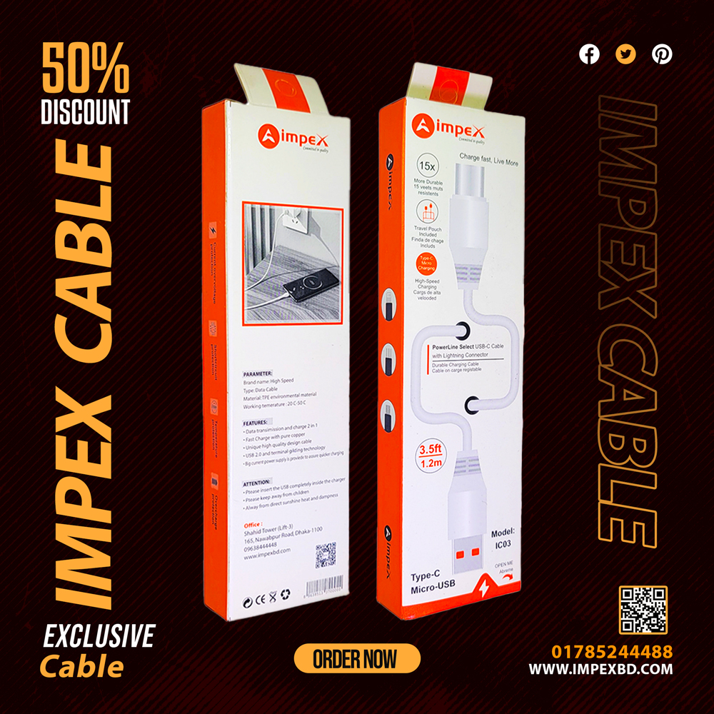 Impex Fast Strong Micro Cable Model-C-20 Pro