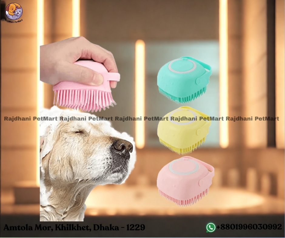 Grooming Silicone Shower Brush for Cats & Dogs