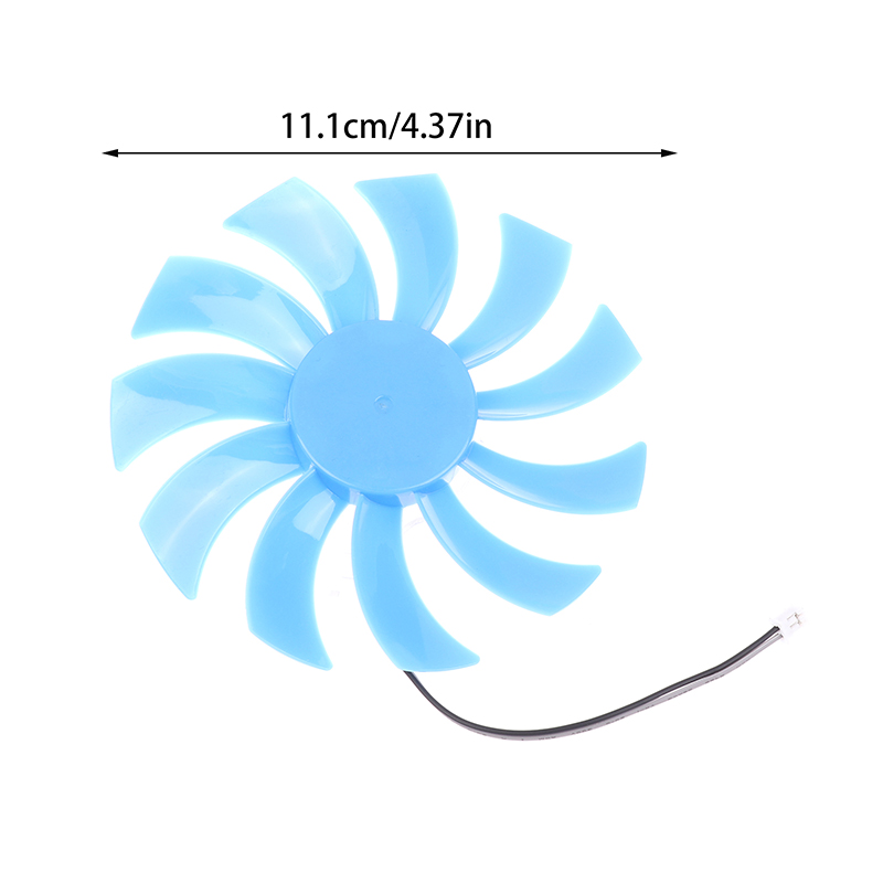 DC 12V 0.5A 6W Brushless Cooling Fan – Blue Plastic Fan | 11.1cm Diameter_img_1