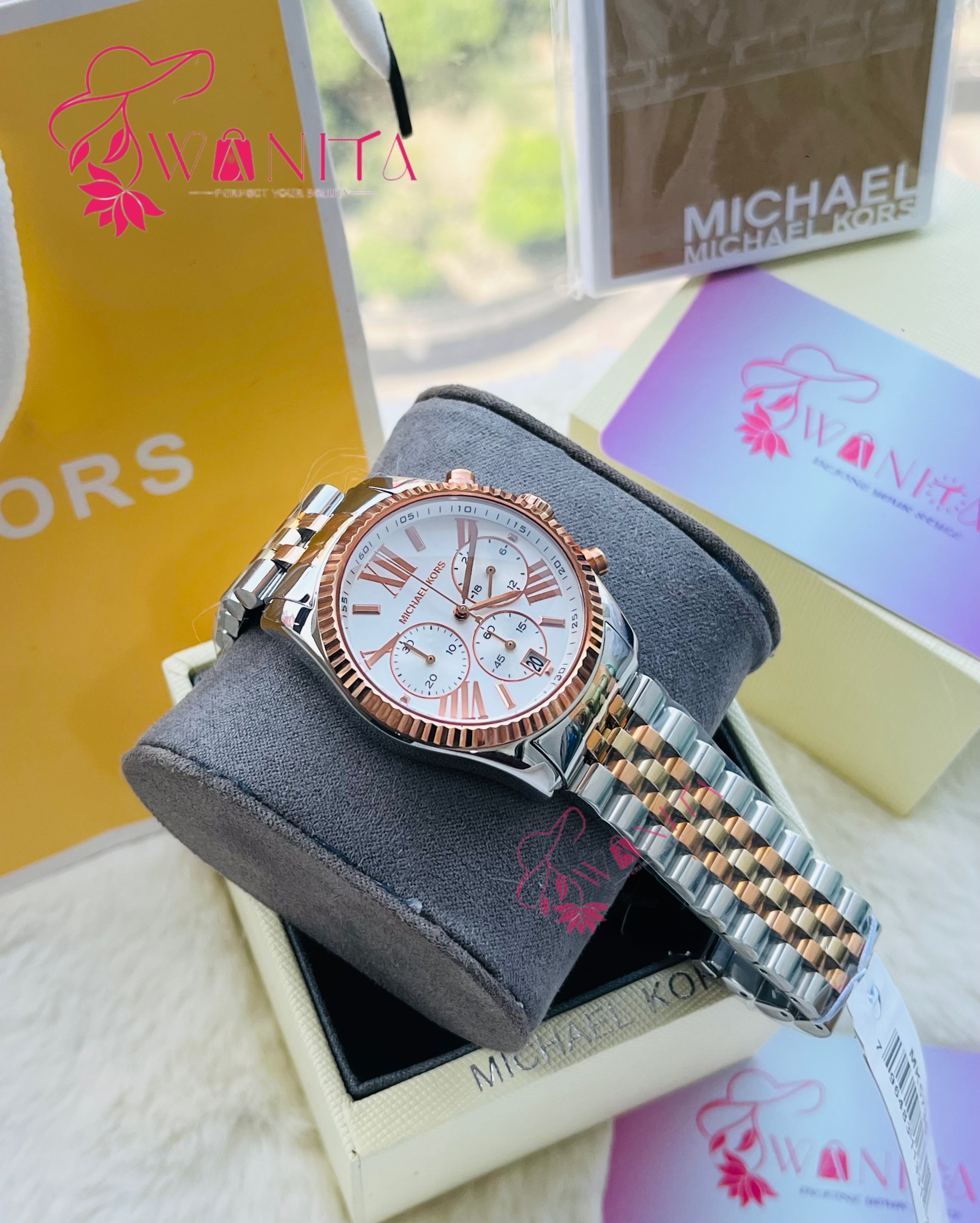Original MK Ladies White Dial Watch