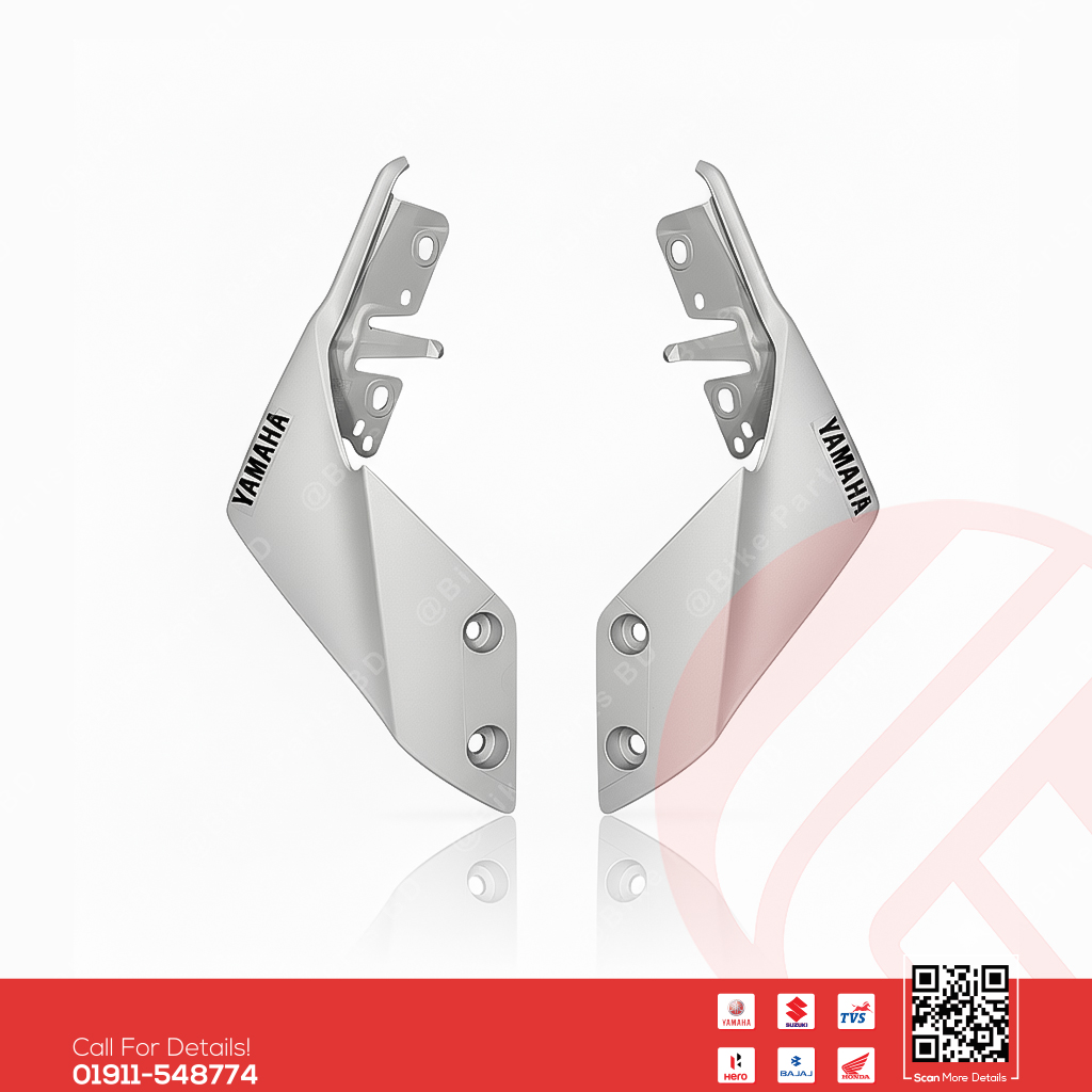 Back Panel (Mat Light Gray) for Yamaha MT15 V1 & MT15 V2 Bike._img_0