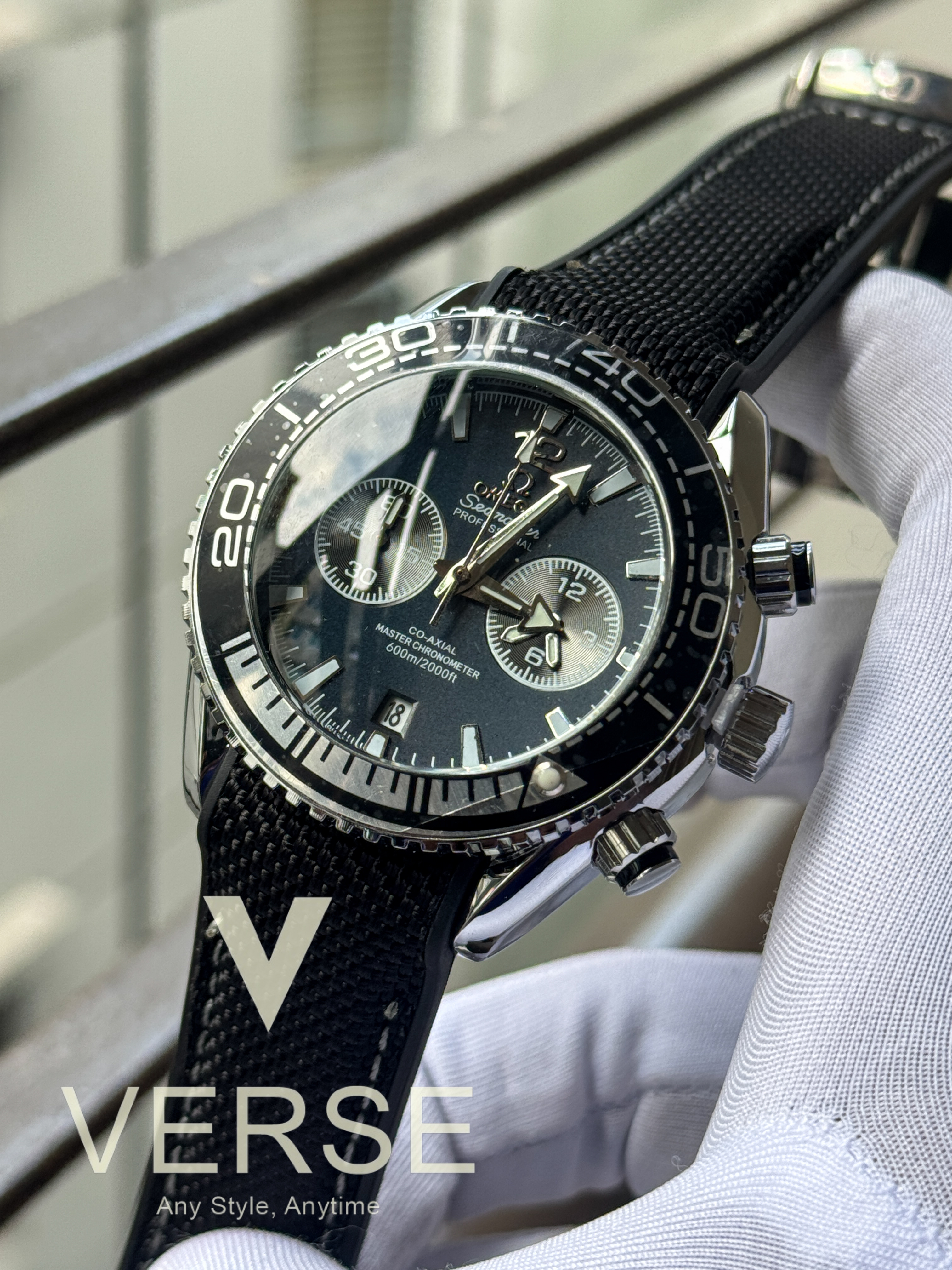 Omega Seamaster Nylon Strap AA Blue Dial