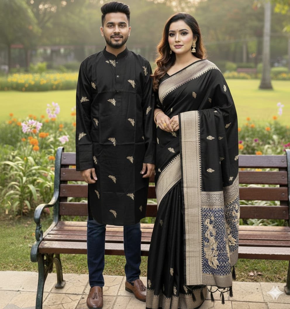 Bodhua Banarasi 16 number designs saree blouse piece - Image 3