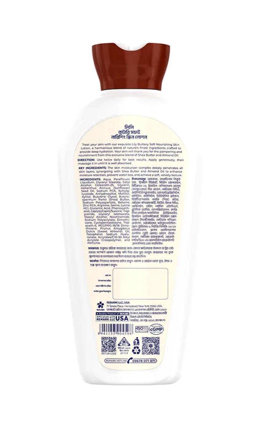 Lily Buttery Soft Nourishing Skin Lotion 100ml - Image 4