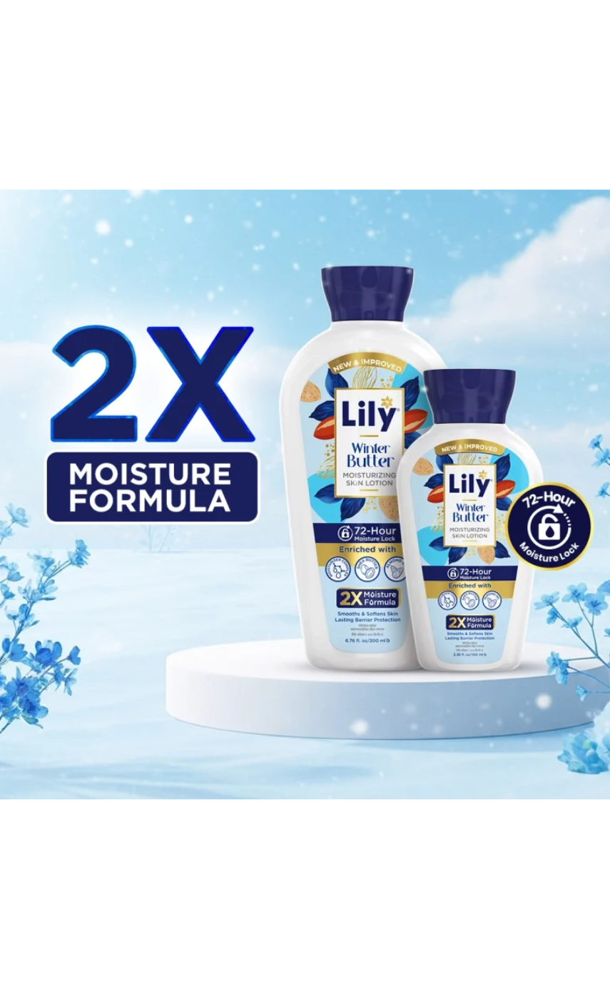 Lily Winter Butter Moisturizing Skin Lotion 200ml - Image 3