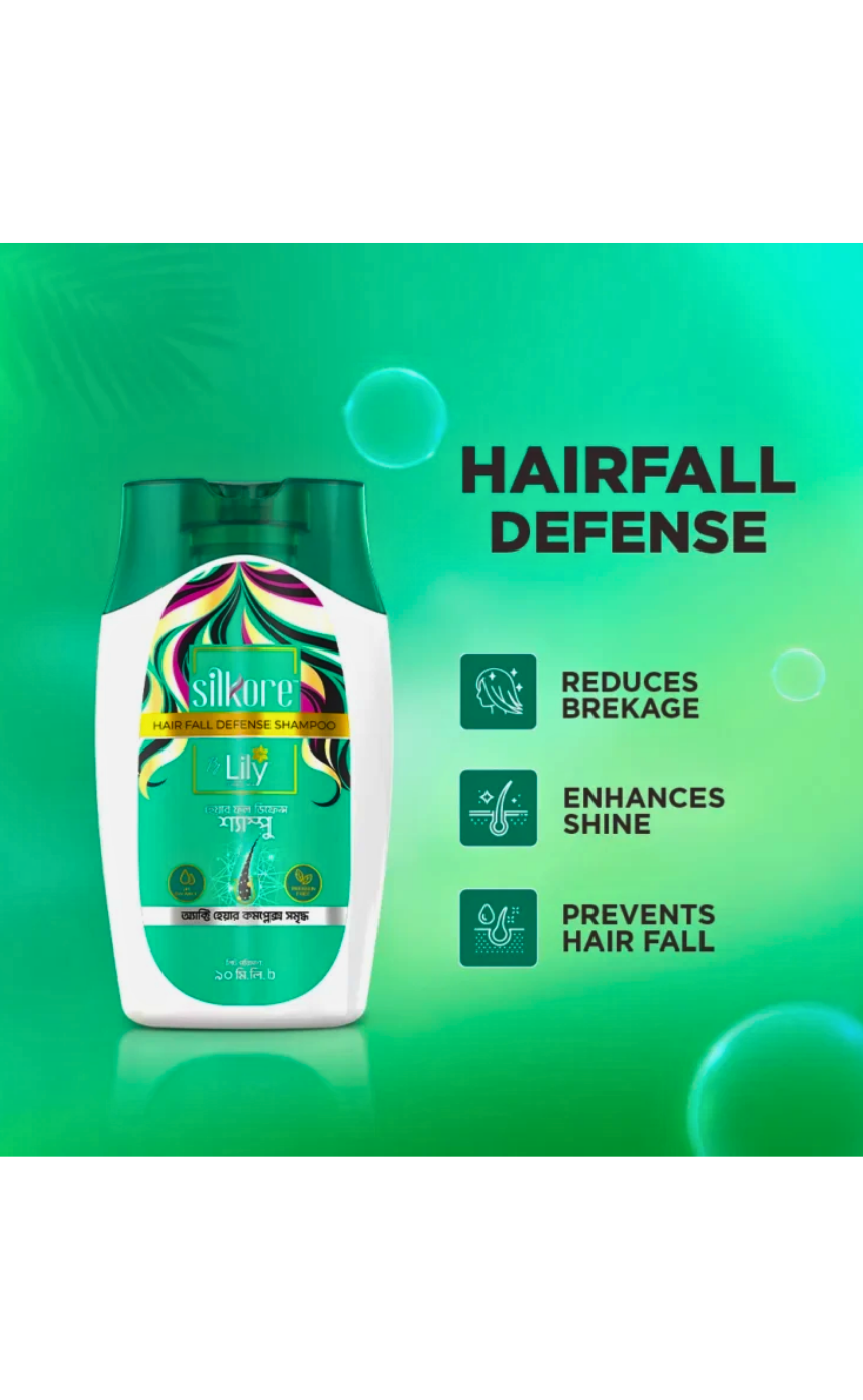Lily Silkore- Hair Fall Defense Shampoo 180ml - Image 2