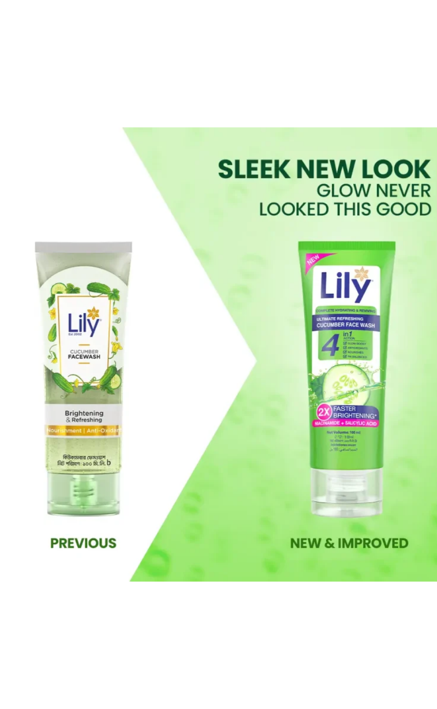 Lily Cucumber Facewash 100ml - Image 2