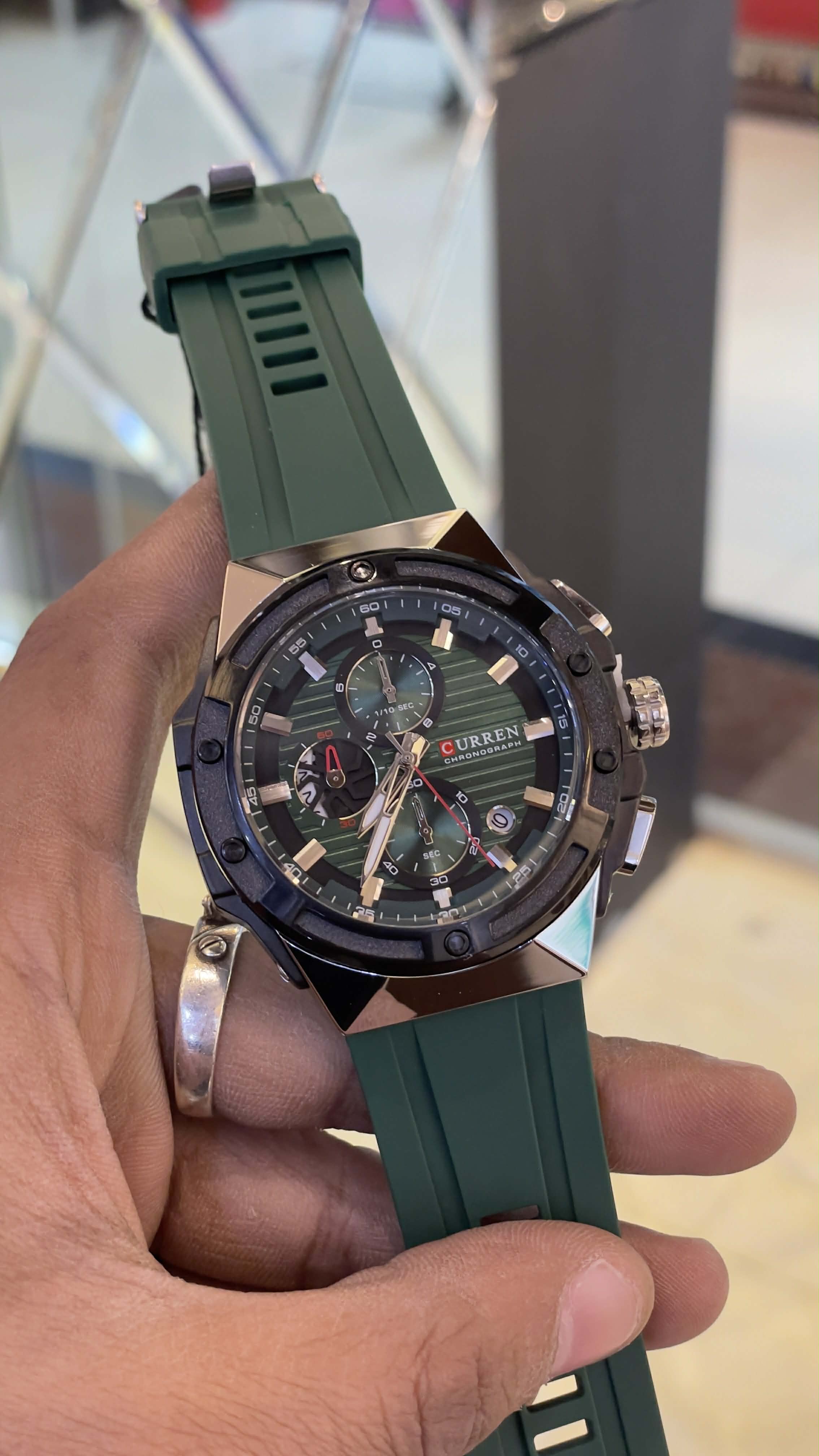 CURREN 8462 GREEN MEN'S WATCH