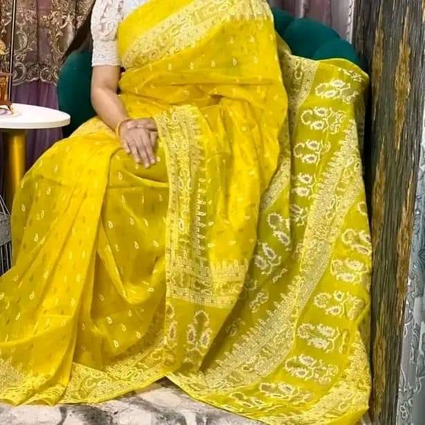 Half Silk Handprinted Saree_img_0