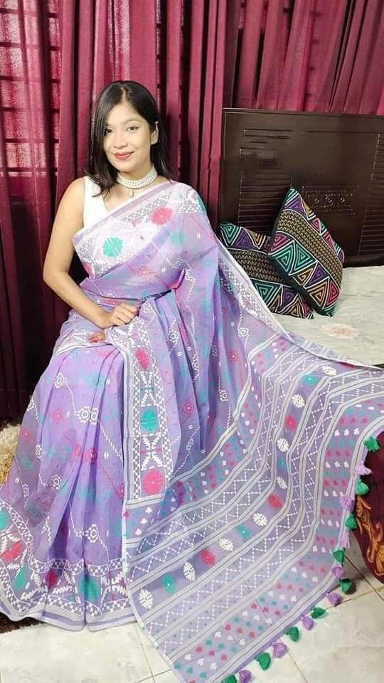 Half Silk Hand printed Saree_img_0
