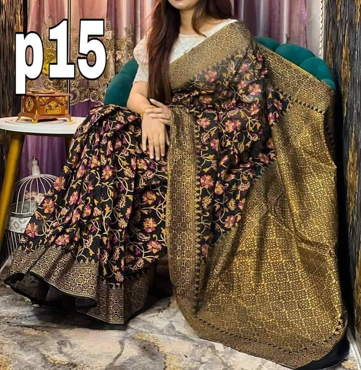 Half Silk Hand printed Saree_img_0