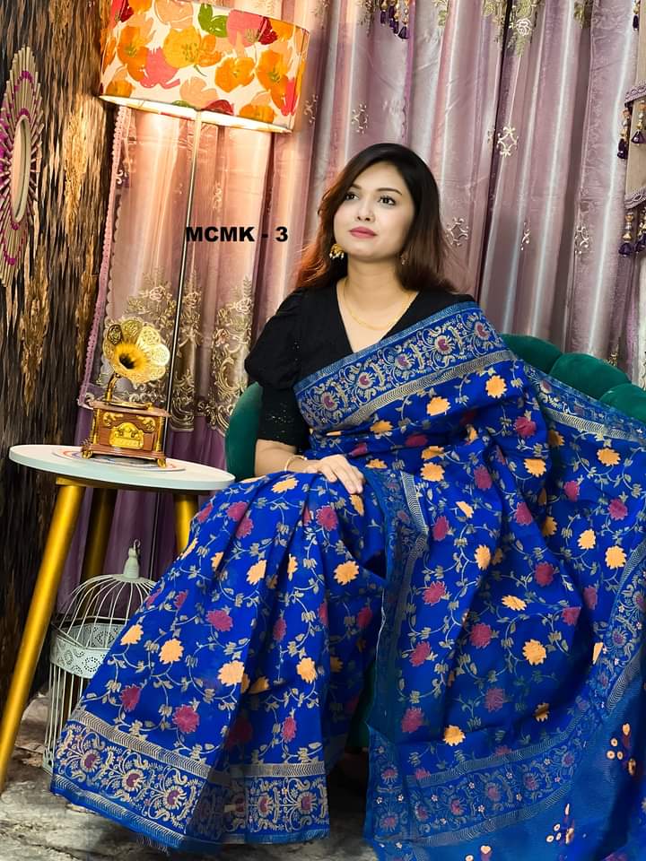 Half Silk Hand printed Saree_img_0