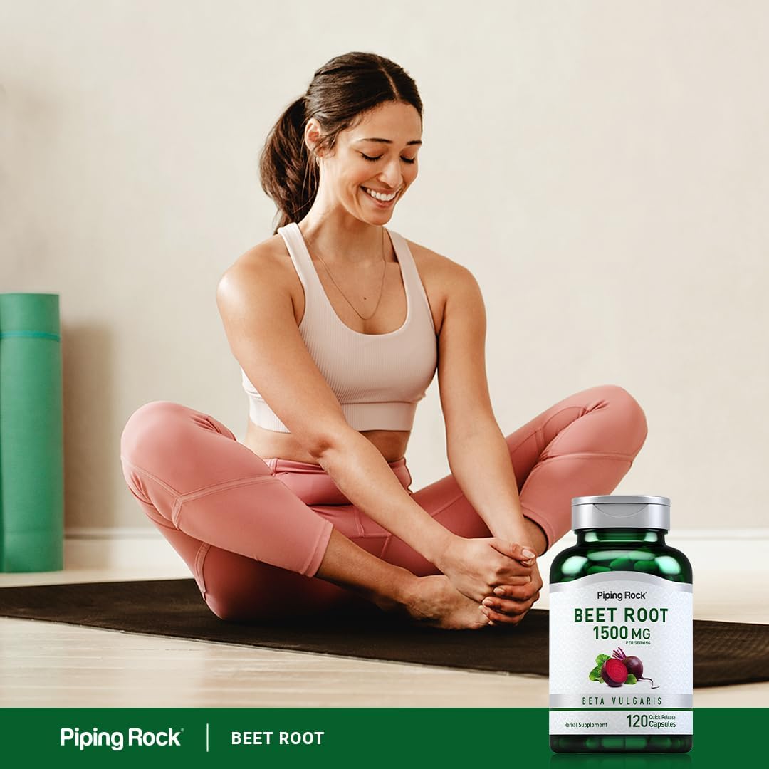 Piping Rock Beet Root Capsules 1500mg - 120 Capsules - Made in USA_img_4