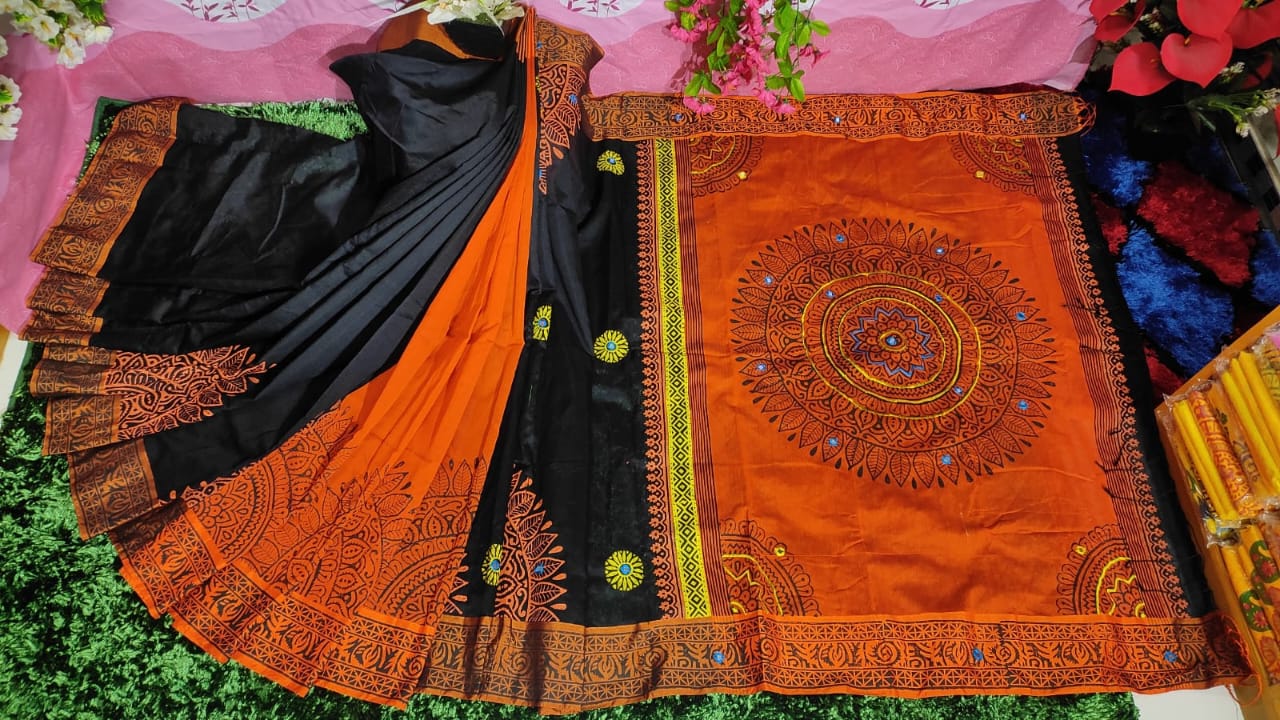 Embroidered Dhupian Silk Saree_img_0