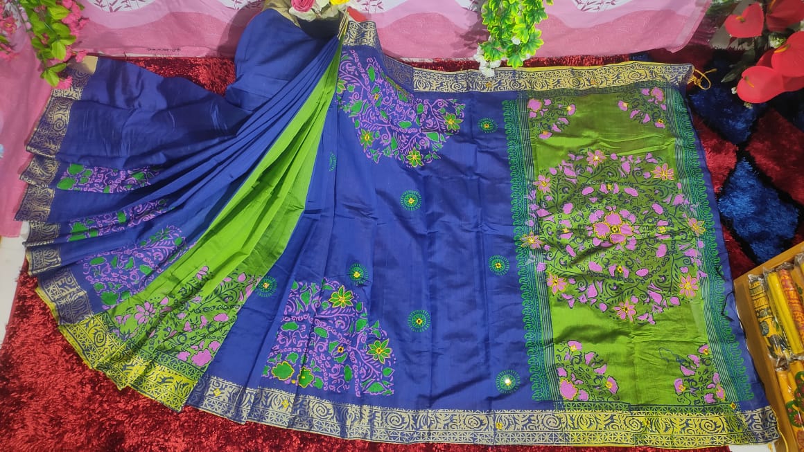 Embroidered Dhupian Silk Saree_img_0