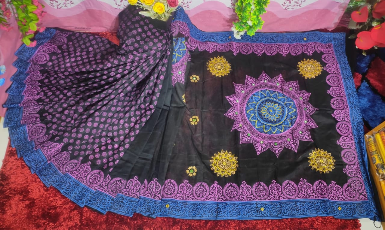 Embroidered Dhupian Silk Saree_img_0