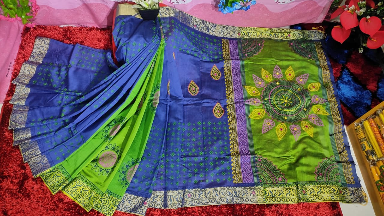 Embroidered Dhupian Silk Saree_img_0