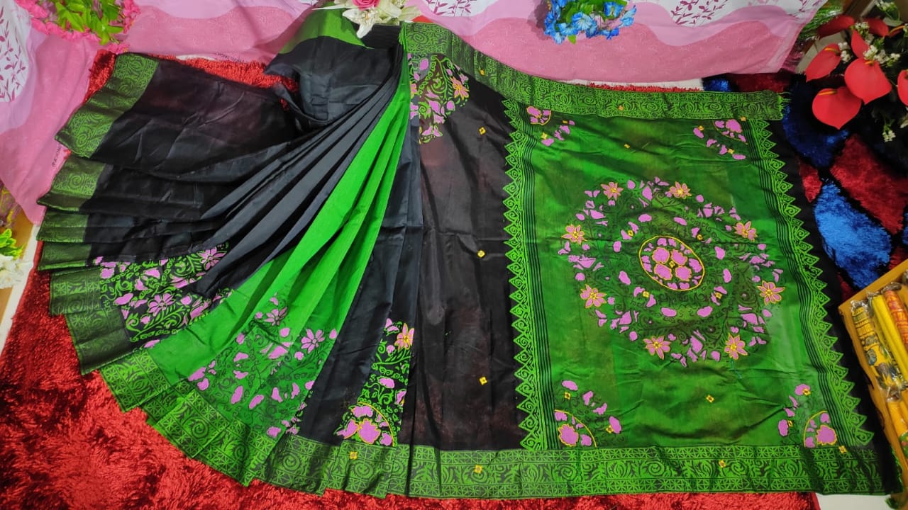 Embroidered Dhupian Silk Saree_img_0