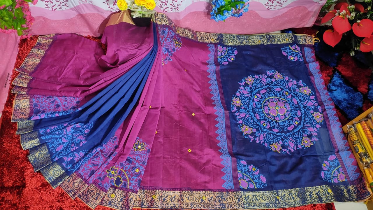 Embroidered Dhupian Silk Saree_img_0