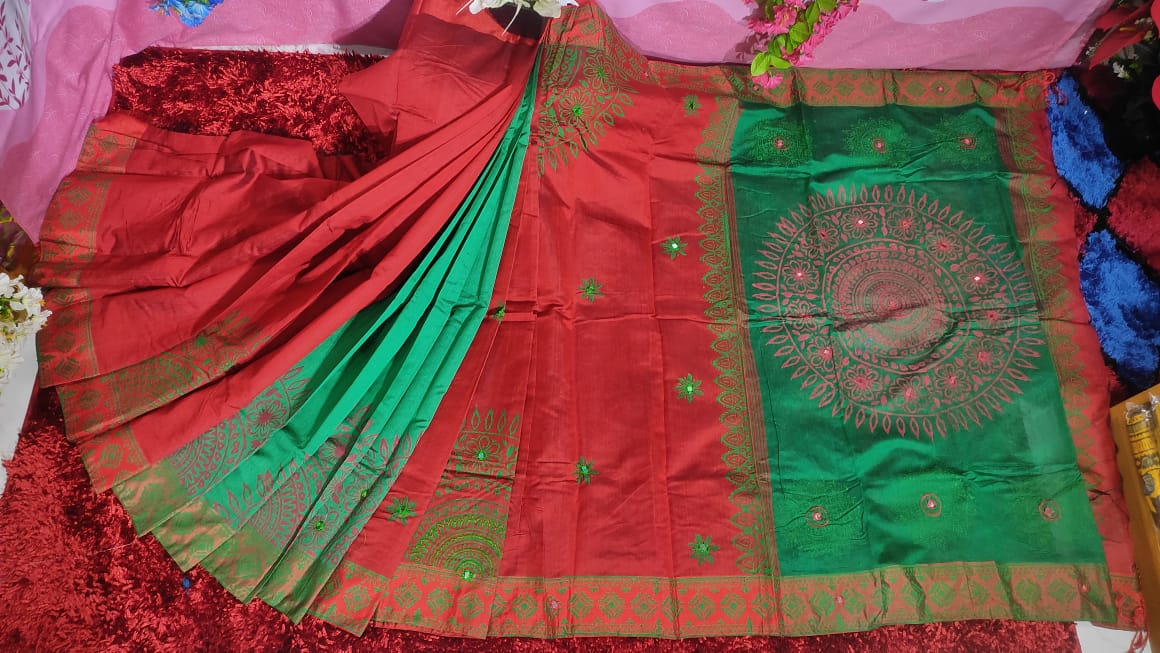 Embroidered Dhupian Silk Saree_img_0