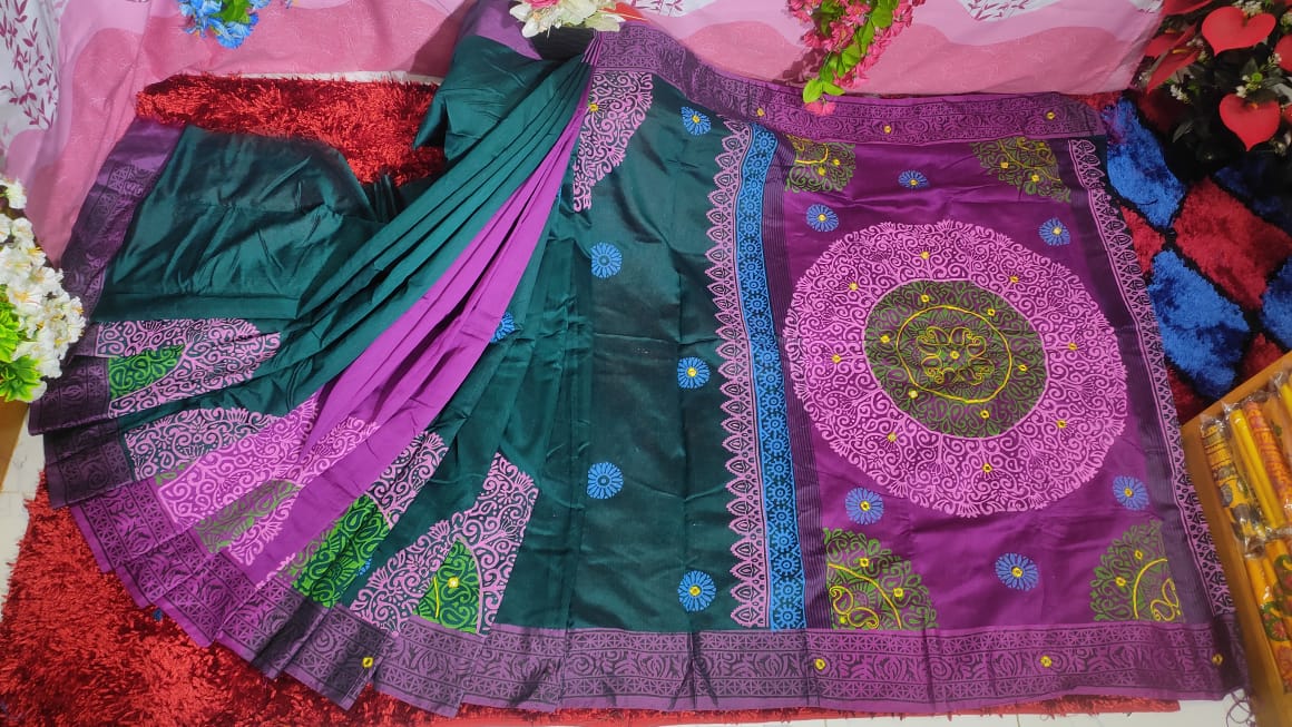 Embroidered Dhupian Silk Saree_img_0