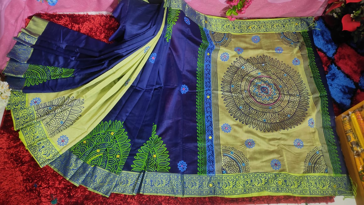 Embroidered Dhupian Silk Saree_img_0