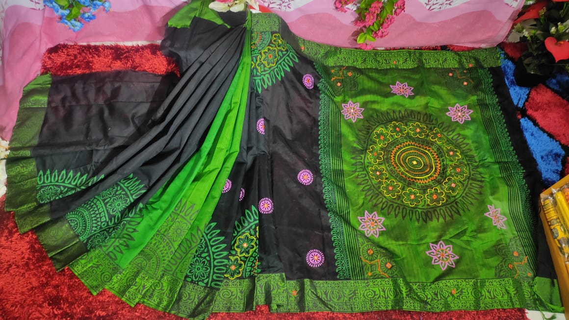 Embroidered Dhupian Silk Saree_img_0