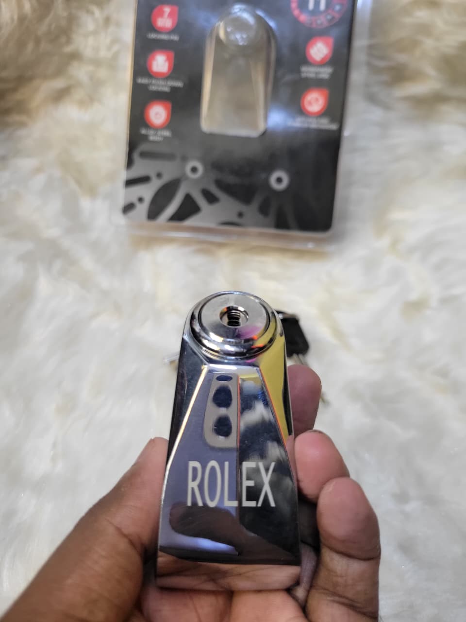 Universal Rolex 11 Lock or Disk lock for Motorcycle_img_0