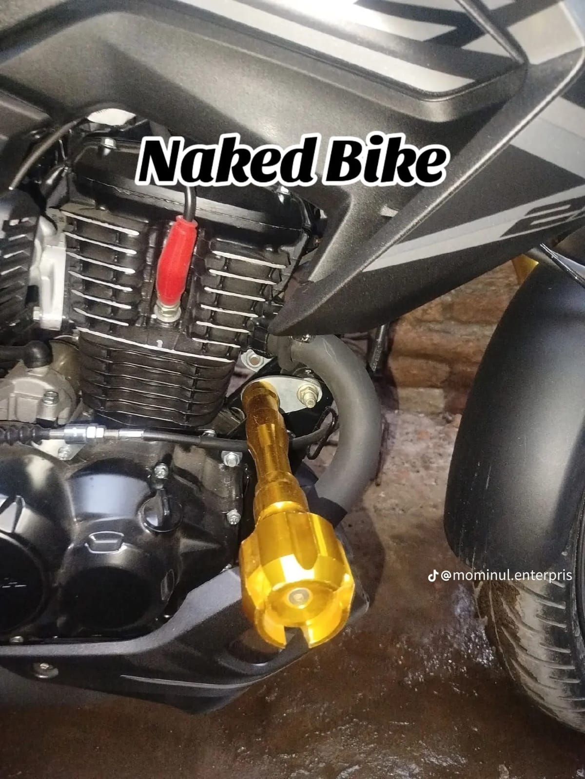 CNC Bumper for bike Golden_img_1