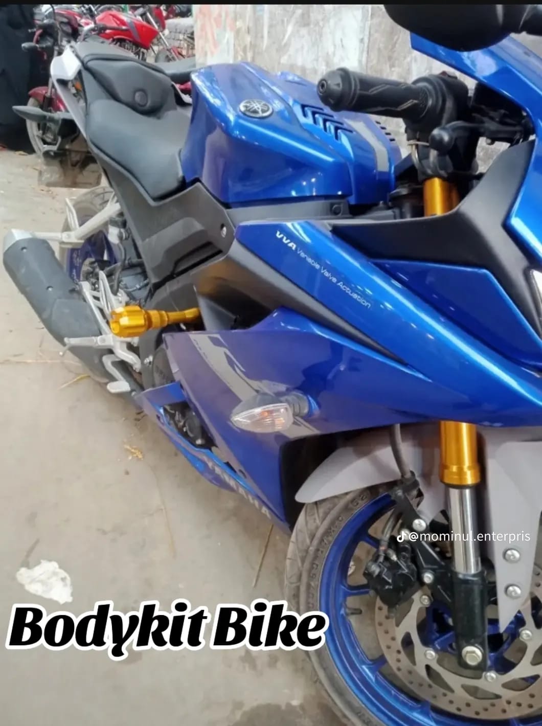 CNC Bumper for bike Golden_img_4